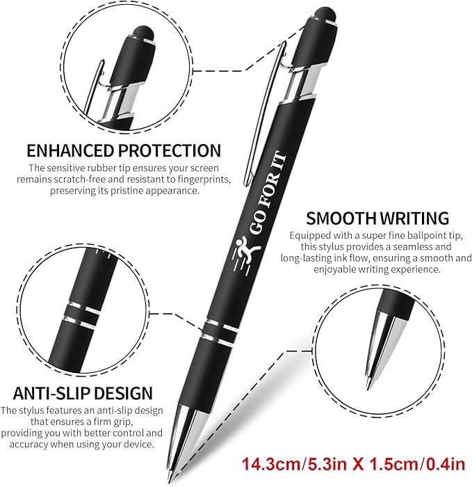 Vebermo 15 Pack Motivational Pen Set - Inspirational Quotes Retractable Ballpoint Pens for Office School Supplies, Encouragement Gifts for Women Men, Multicolor