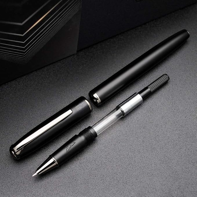 czxwyst Picasso 916 Malage Fountain Pen Original Box New Version (Sunset Gray, Ultrafine Accounting EF Nib)