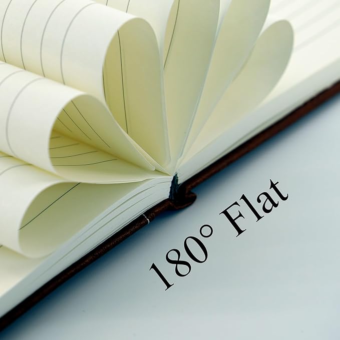 SLFreMint Premium Hardcover Notebook with Pen and Pen Holder Clip, Card Pockets, 240 Pages, College Ruled, 80GSM, Leather Note Book for Work, Study, Diary and Other Scenarios, Suitable Journal for Both Men and Women