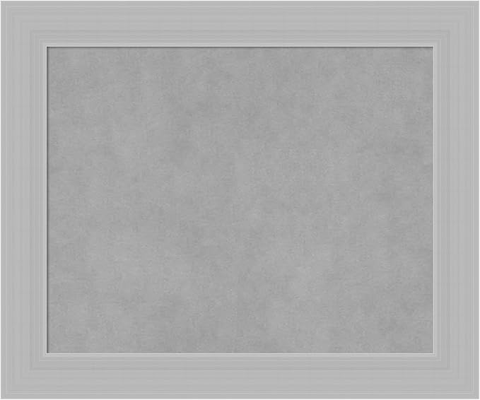 Amanti Art Silver Framed Magnetic Board 20x24 Small Vision Board for use with Magnets, 100% Metal Sheet to Display Items as Office Decor or for Home Organization in mudroom, Kitchen or Kids Room