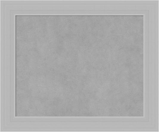Amanti Art Silver Framed Magnetic Board 20x24 Small Vision Board for use with Magnets, 100% Metal Sheet to Display Items as Office Decor or for Home Organization in mudroom, Kitchen or Kids Room