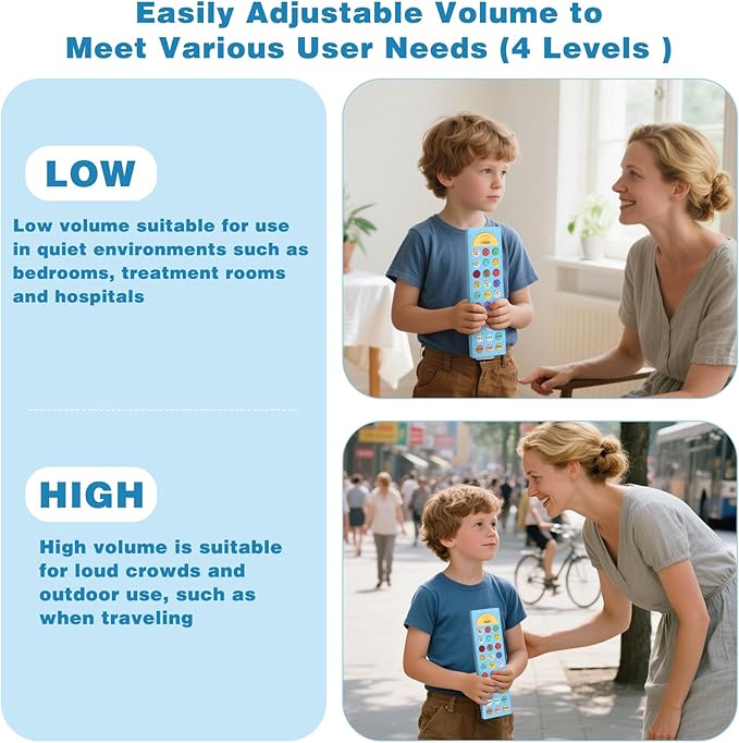 Joyreal AAC Device for Autism, Non Verbal Communication Tools for Speech Therapy & Stroke Rehab. Autism Talking Aids with 6 Programmable Buttons & Adjustable Volume, Autism Toys for Kids and Adults