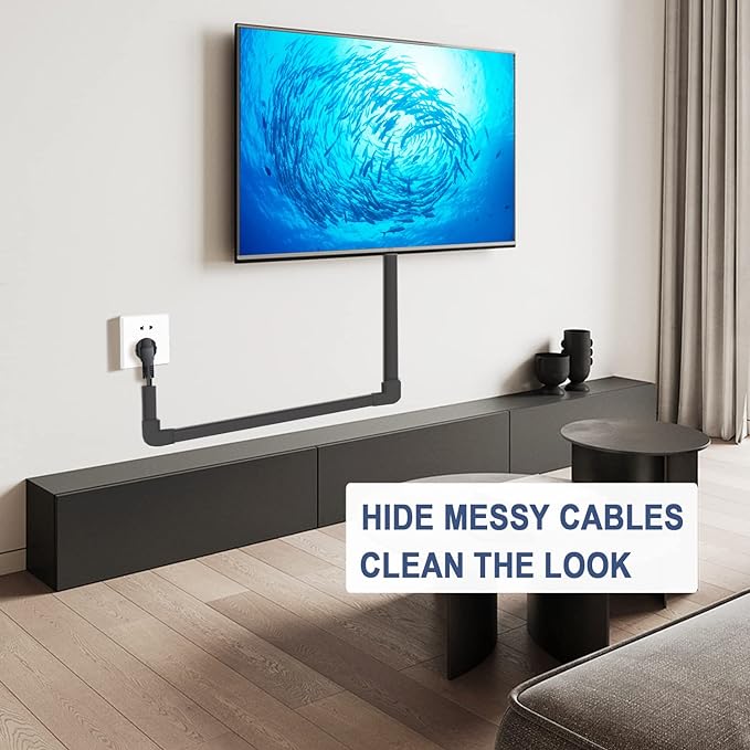 Cord Cover Raceway Kit - 157" Cable Concealer, Wire Hider for TV Wall Mounting and Wire Management, Black