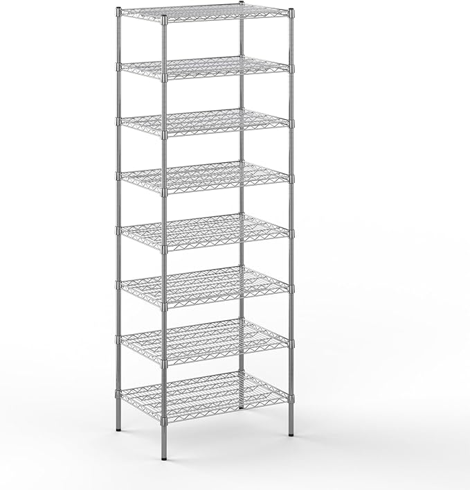 Regal Altair 21" Deep x 30" Wide x 86" Height Wire Shelving Kit | 8-Tier | NSF Commercial Storage Rack Unit