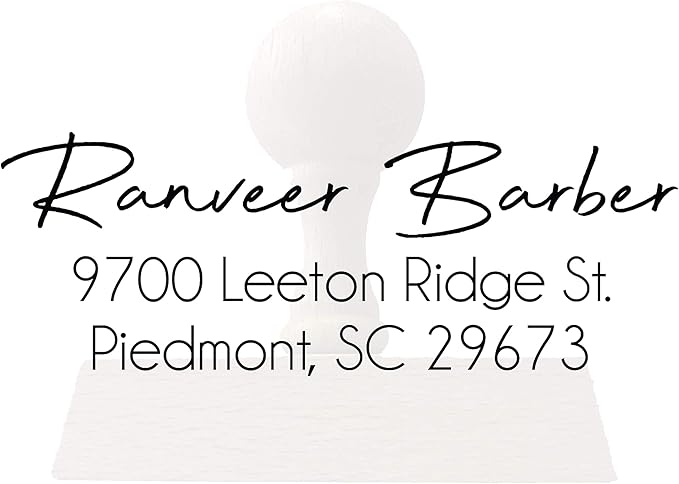 Custom Address Stamp Personalized Self Inking Stamps Custom Return Address Stamper Wedding Favor Stamp Rubber Stamper (No Ink)