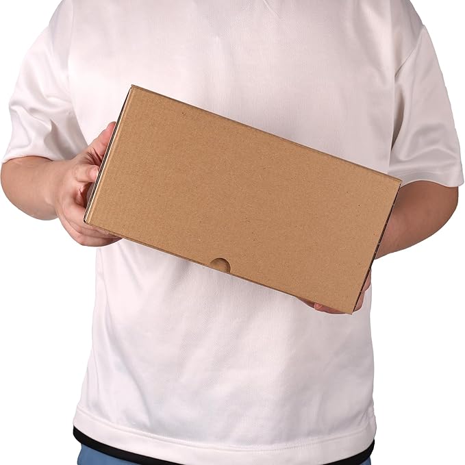 PHAREGE 10x7x5 inch Shipping Boxes 6 Pack Brown, Tab Lock Tuck Top Mailer Boxes for Packaging Small Business, Medium Cardboard Gift Boxes for Wrapping Mailing Present