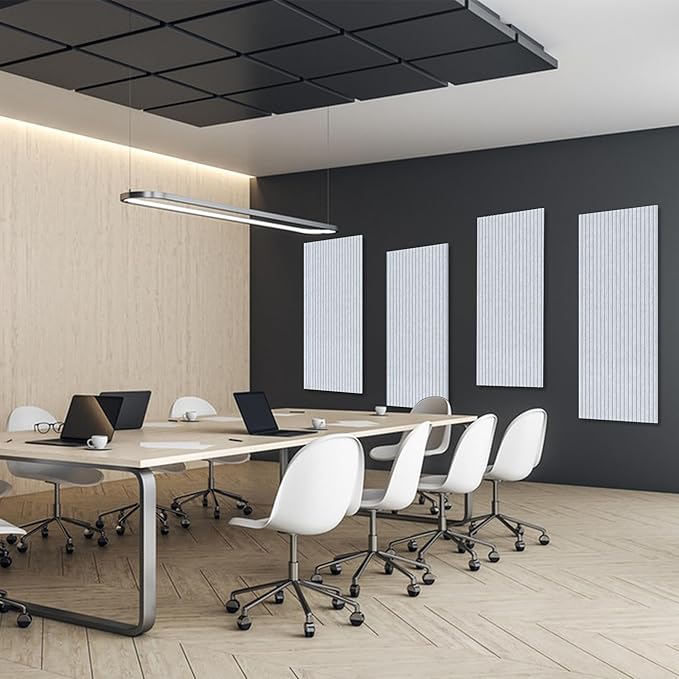 Acoustic Panels,5 Pack Sound Panels,48"x24"x0.4" Soundproof Wall Panels,High-Density Large Acoustic Panels,Decorative Sound Dampening Panels,Light Camel