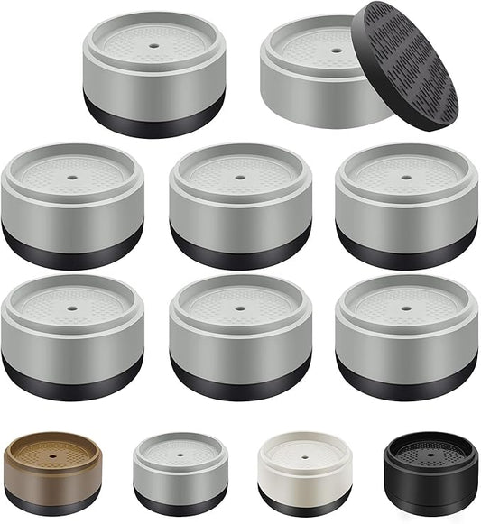 Furniture Risers Bed Risers Heavy Duty 1 inch, 2 inch, 3 inch, 4 inch Round Adjustable Bed Lifts Riser for Desk Legs Table Couch Sofa Chair Refrigerator Washing Machine (1 Inch, Gray, 8 Pack )