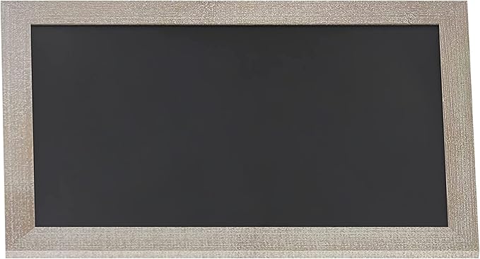 HBCY Creations 24" X 36" Weathered Lightwash Solid Wood Frame Wall Chalkboard, Magnetic Surface, Home Décor, Restaurant & Café Menus, Blackboard, Includes Chalk, Eraser & Hanging Hardware