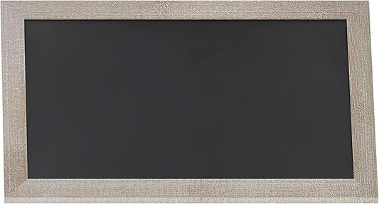 HBCY Creations 24" X 36" Weathered Lightwash Solid Wood Frame Wall Chalkboard, Magnetic Surface, Home Décor, Restaurant & Café Menus, Blackboard, Includes Chalk, Eraser & Hanging Hardware