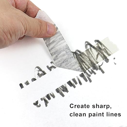 DOAY 3 Pack White Painters Tape - Masking Tape 1 Inch Wide - Multi-Surface, Smart Adhesion, Indoor & Outdoor - 270FT Total - Paint Tape for Artist, DIY, Labeling, Art, Car, General Purpose (#3910)