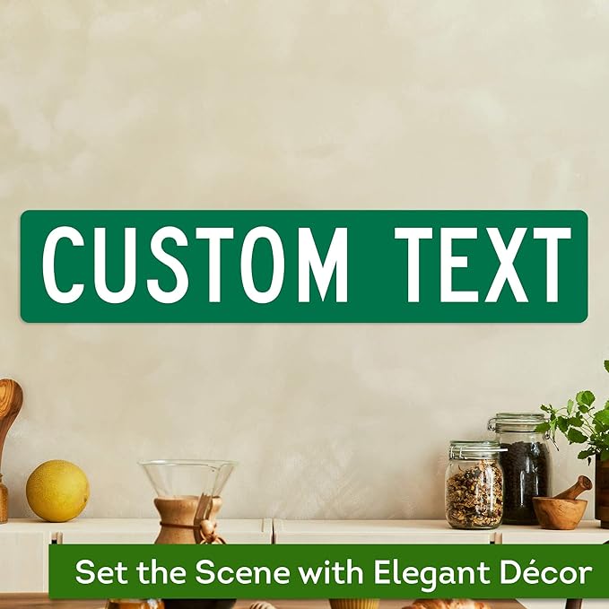 Custom Street Sign, Road & Address Sign, 8 Colors, Reflective Option, Mounting Options, 6x30 Inch, Thick Rust-Free AlumaBond, USA Made by My Sign Center, (Classic)…
