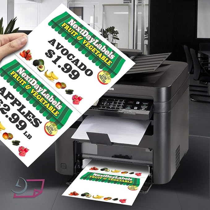 NextDayLabels - Letter Size White Perforated Blank Post Card Cardstock, 75 lb Cover Stock (203 gsm) 2 per Page, Cards Measure 8.5" X 5.5", Inkjet/Laser Compatible - 250 Sheets / 500 Cards