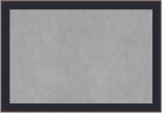 Amanti Art Black Framed Magnetic Board 19x27 Medium Vision Board for use with Magnets, 100% Metal Sheet to Display Items as Office Decor or for Home Organization in mudroom, Kitchen or Kids Room