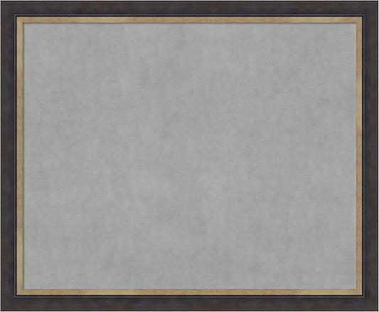 Amanti Art Black Framed Magnetic Board 37x45 X-Large Vision Board for use with Magnets, 100% Metal Sheet to Display Items as Office Decor or for Home Organization in mudroom, Kitchen or Kids Room