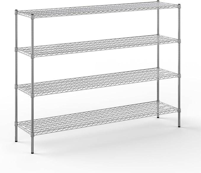 Regal Altair 18" Deep x 72" Wide x 54" Height Wire Shelving Kit | 4-Tier | NSF Commercial Storage Rack Unit