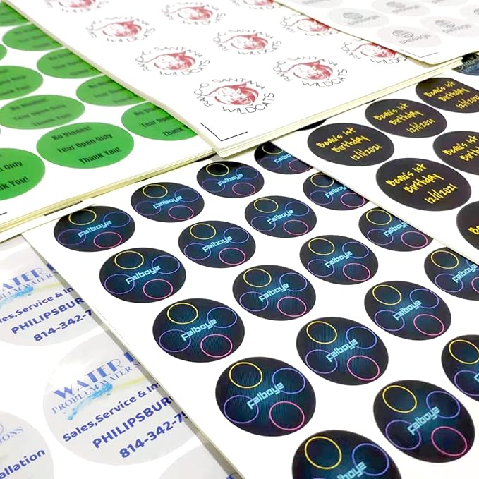 100-500 Custom Stickers Personalized Labels, Customized Stickers with Any Image Logo and Text. Custom Stickers for Business Logo Thank You Labels, etc. (Circle,3.5 Inch)
