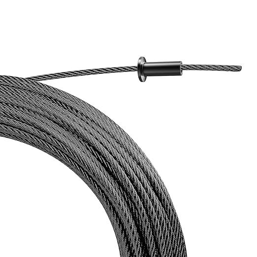 BLIKA 120 Pack Black Stainless Steel Protector Sleeves for 1/8" 5/32" or 3/16" Deck Cable Railing, for Wood/Composite Posts, T316 Marine Grade, Black Cable Railing Protector Sleeves