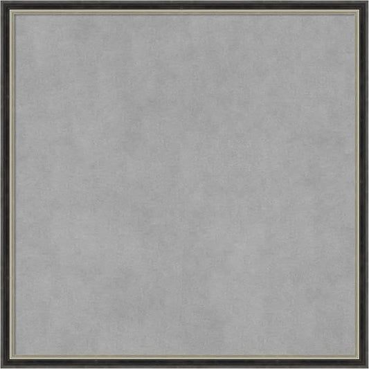 Amanti Art Black Framed Magnetic Board 21x21 Medium Vision Board for use with Magnets, 100% Metal Sheet to Display Items as Office Decor or for Home Organization in mudroom, Kitchen or Kids Room