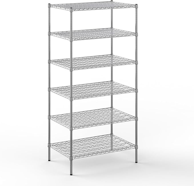 Regal Altair 24" Deep x 36" Wide x 74" Height Wire Shelving Kit | 6-Tier | NSF Commercial Storage Rack Unit