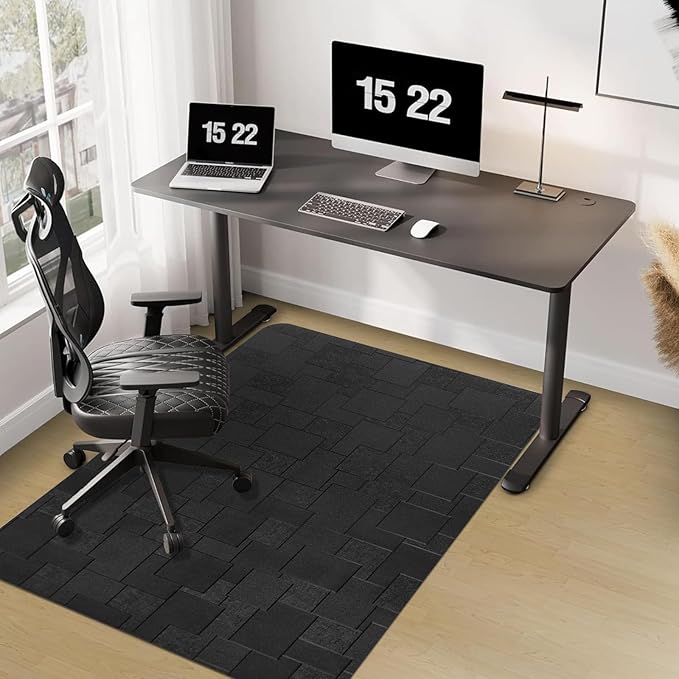 Office Chair Mat for Hard Floor, 48x36 inches Computer Chair Mat, Multi-Purpose Desk Floor Protector for Work, Home, Gaming