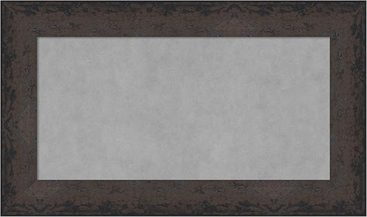 Amanti Art Black Framed Magnetic Board 17x29 Small Vision Board for use with Magnets, 100% Metal Sheet to Display Items as Office Decor or for Home Organization in mudroom, Kitchen or Kids Room
