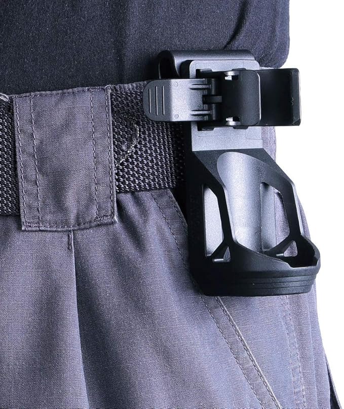 Nextorch V5 Tactical Flashlight Holster with Lever Side Lock System Only for 1"-1.25" Diameter Flashlight （Holster Head Diameter 0.78"-1.18" Bottom Diameter 1.18")