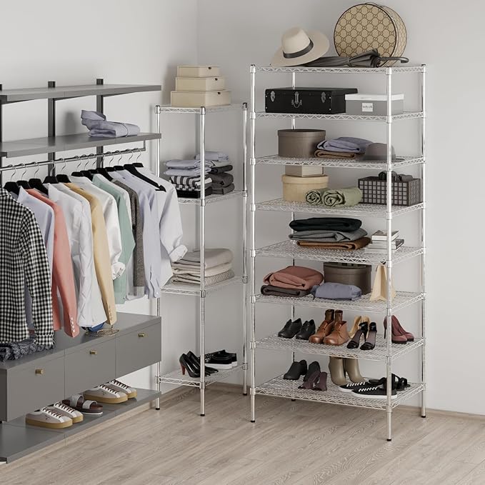 Regal Altair 24" Deep x 36" Wide x 86" Height Wire Shelving Kit | 8-Tier | NSF Commercial Storage Rack Unit