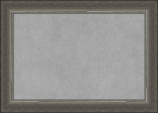 Amanti Art Silver Framed Magnetic Board 15x21 Small Vision Board for use with Magnets, 100% Metal Sheet to Display Items as Office Decor or for Home Organization in mudroom, Kitchen or Kids Room