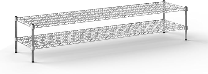 Regal Altair 18" Deep x 72" Wide x 14" Height Wire Shelving Kit | 2-Tier | NSF Commercial Storage Rack Unit