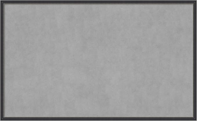 Amanti Art Black Framed Magnetic Board 25x41 Large Vision Board for use with Magnets, 100% Metal Sheet to Display Items as Office Decor or for Home Organization in mudroom, Kitchen or Kids Room