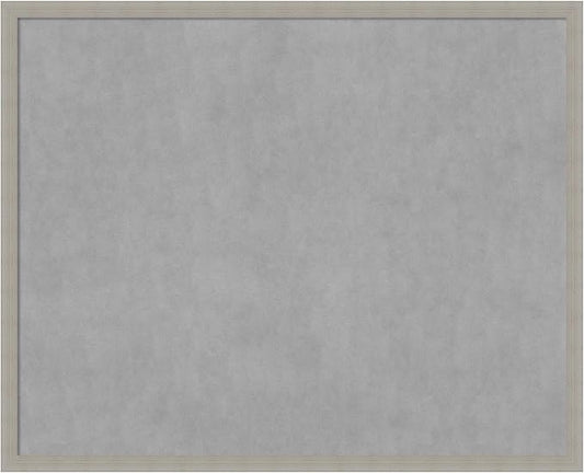 Amanti Art Grey Framed Magnetic Board 34x42 X-Large Vision Board for use with Magnets, 100% Metal Sheet to Display Items as Office Decor or for Home Organization in mudroom, Kitchen or Kids Room