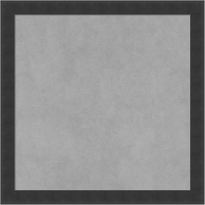 Amanti Art Black Framed Magnetic Board 18x18 Small Vision Board for use with Magnets, 100% Metal Sheet to Display Items as Office Decor or for Home Organization in mudroom, Kitchen or Kids Room