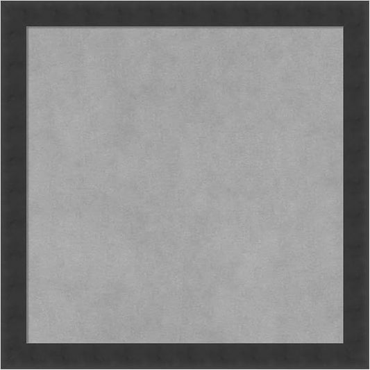 Amanti Art Black Framed Magnetic Board 18x18 Small Vision Board for use with Magnets, 100% Metal Sheet to Display Items as Office Decor or for Home Organization in mudroom, Kitchen or Kids Room
