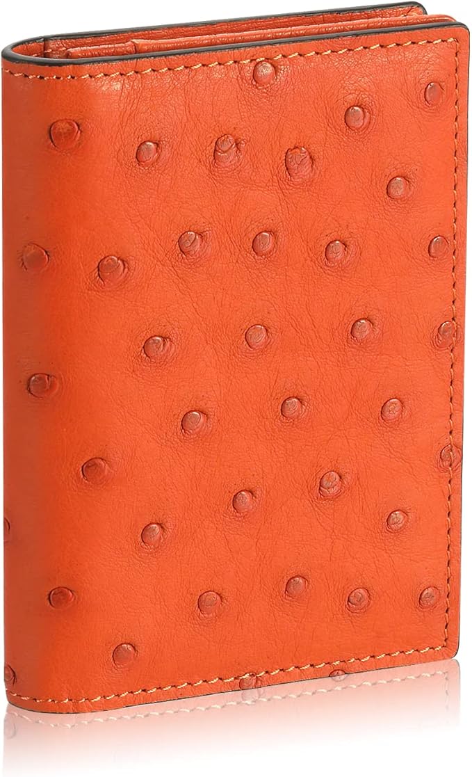Leather Business Card Case Holder for Men & Women, Italian Calfskin