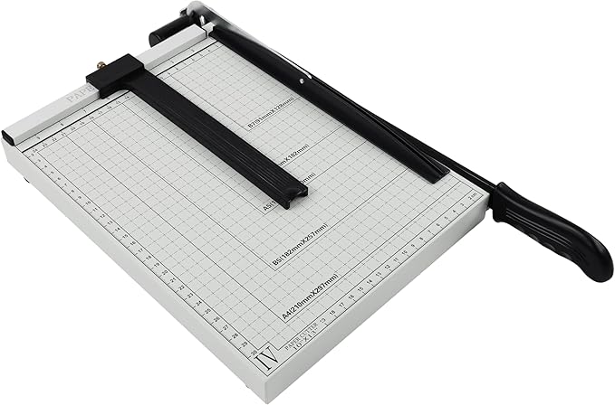 TEXALAN Precision Paper Cutter for A4/B5/A5/B6/B7, 10x13 inches, 70GSM Capacity, Metal Base