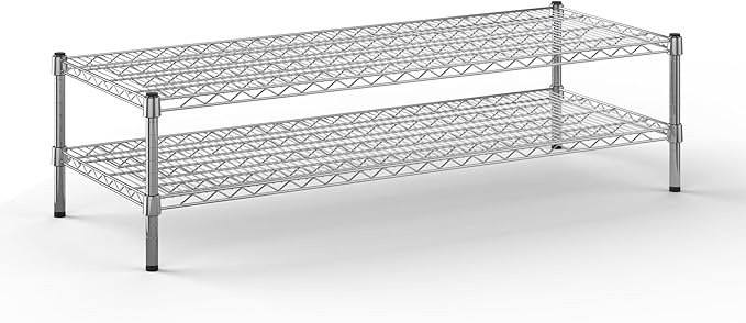 Regal Altair 21" Deep x 54" Wide x 14" Height Wire Shelving Kit | 2-Tier | NSF Commercial Storage Rack Unit