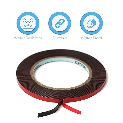 HPP Double Sided Tape, Heavy Duty Tape, Strong and Permanent for Outdoor and Indoor (0.25in x36yard)