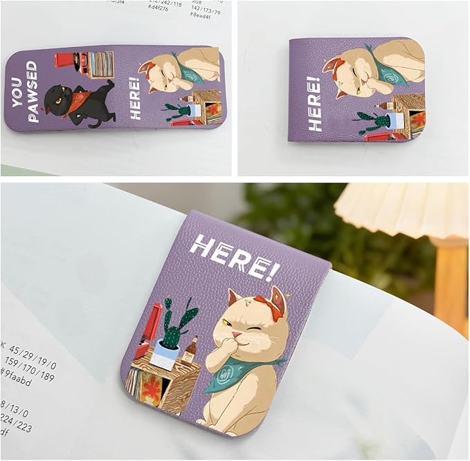 Magnetic Bookmark Clip Personalized for Readers, Custom Name Magnetic Page Marker for Books,2 Pack Gifts for Book Lover, Teachers, Student, Women and Firends