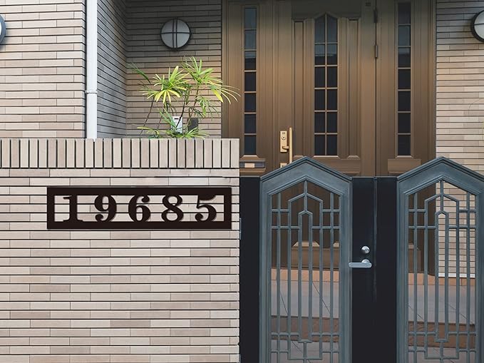 Personalized Horizontal House Numbers for Outside, house numbers for outside modern ，Personalized Address Numbers, Custom House Numbers, Personalized Outdoor Metal Address Sign