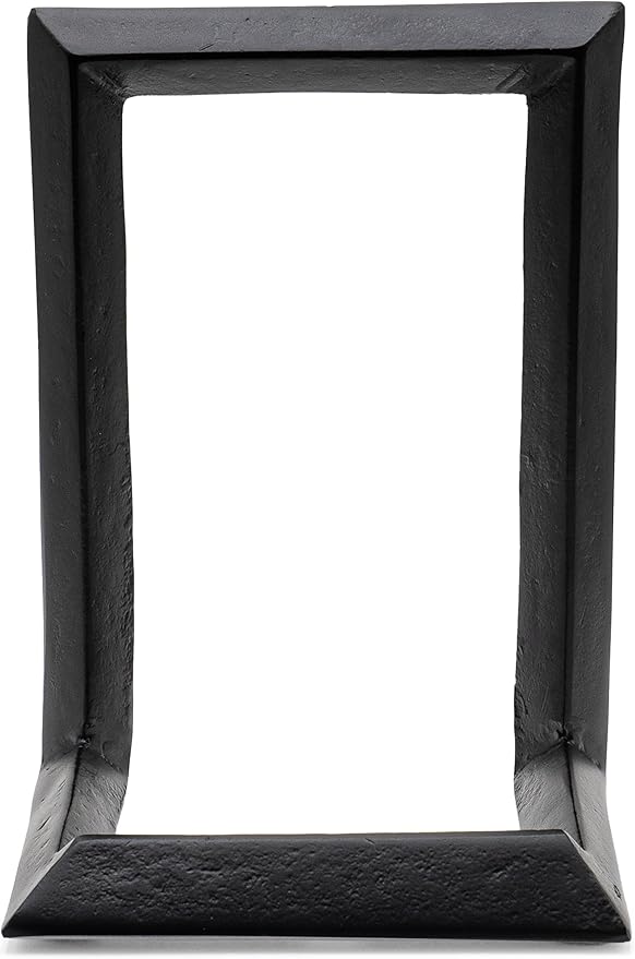 Red Co. 8” Decorative Metal Display Plate Stand and Art Holder Easel in Black Finish