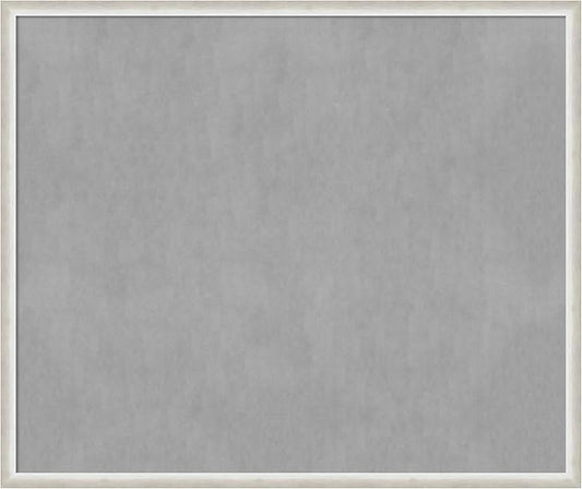 Amanti Art Silver Framed Magnetic Board 42x50 Oversize Vision Board for use with Magnets, 100% Metal Sheet to Display Items as Office Decor or for Home Organization in mudroom, Kitchen or Kids Room