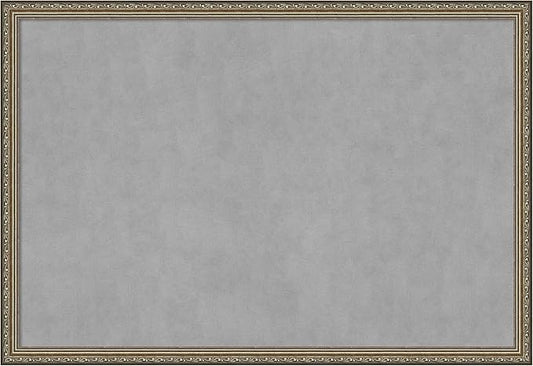 Amanti Art Silver Framed Magnetic Board 26x38 Large Vision Board for use with Magnets, 100% Metal Sheet to Display Items as Office Decor or for Home Organization in mudroom, Kitchen or Kids Room