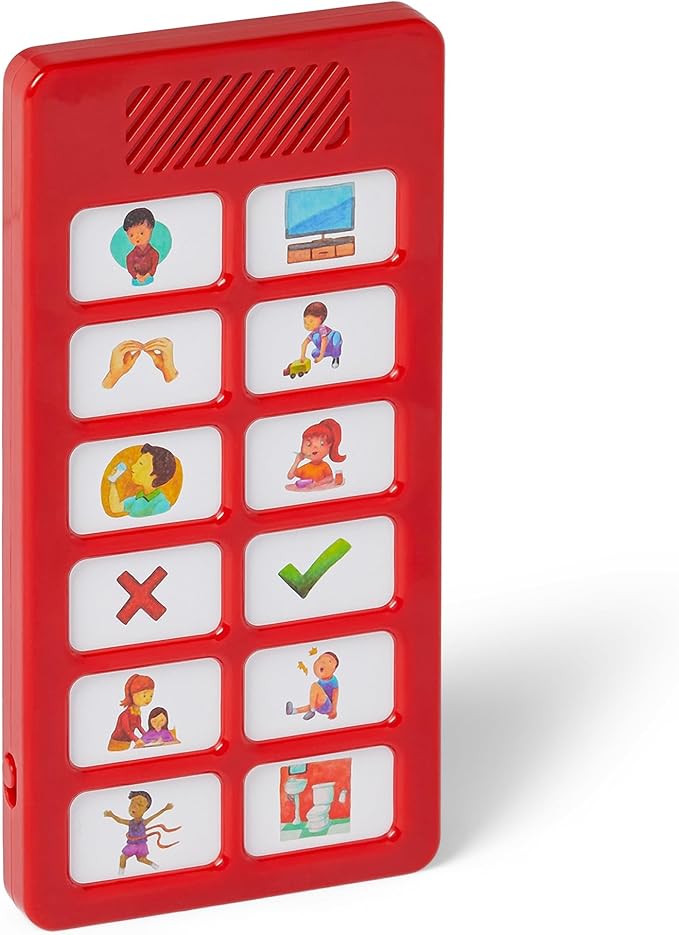 Tiny Talker Too - Special Supplies AAC Communication Device for Non-Verbal | Ideal for Children, Adults, Caregivers and Aid for Stroke Victims | Communication Board | Acc Device for Autism - 12 Button
