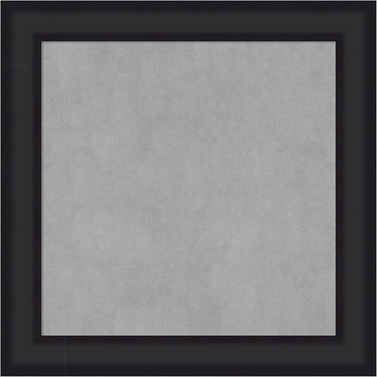 Amanti Art Black Framed Magnetic Board 25x25 Medium Vision Board for use with Magnets, 100% Metal Sheet to Display Items as Office Decor or for Home Organization in mudroom, Kitchen or Kids Room