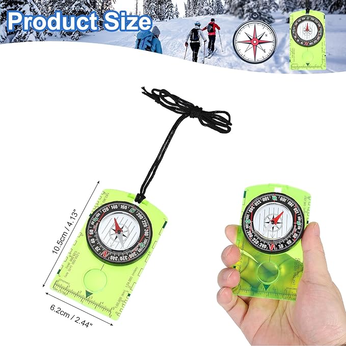PATIKIL Orienteering Compass, Navigation Backpacking Compasses for Map