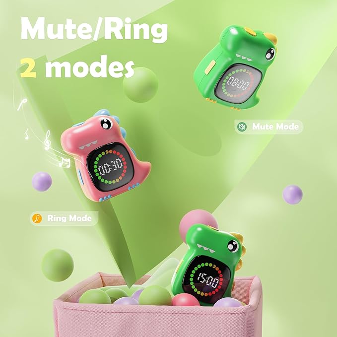 Doli Yearning Visual Timer for Kids, 99 Minute Digital Cute Kids Visual Timer Classroom Timer for Home School Study Teaching Time Management