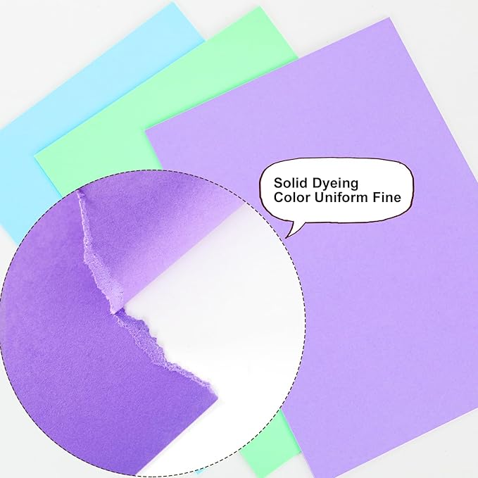 200 Sheets Colored Cardstock 8.5 "x 11", 65LB 180GSM Craft Bulk Construction Paper, 20 Assorted Colors Card Stock Paper for School & Office, Card Making Printer Scrapbook Decorations DIY Crafts