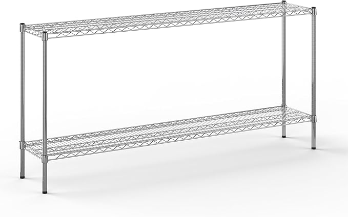 Regal Altair 14" Deep x 72" Wide x 34" Height Wire Shelving Kit | 2-Tier | NSF Commercial Storage Rack Unit
