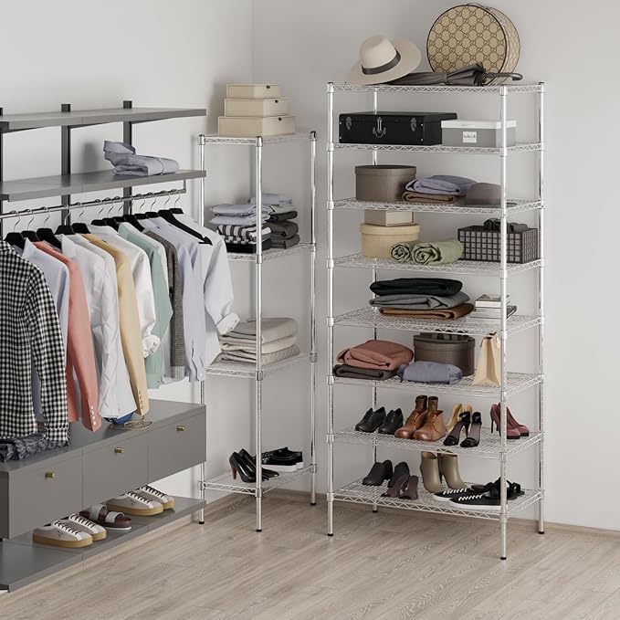 Regal Altair 21" Deep x 36" Wide x 86" Height Wire Shelving Kit | 8-Tier | NSF Commercial Storage Rack Unit